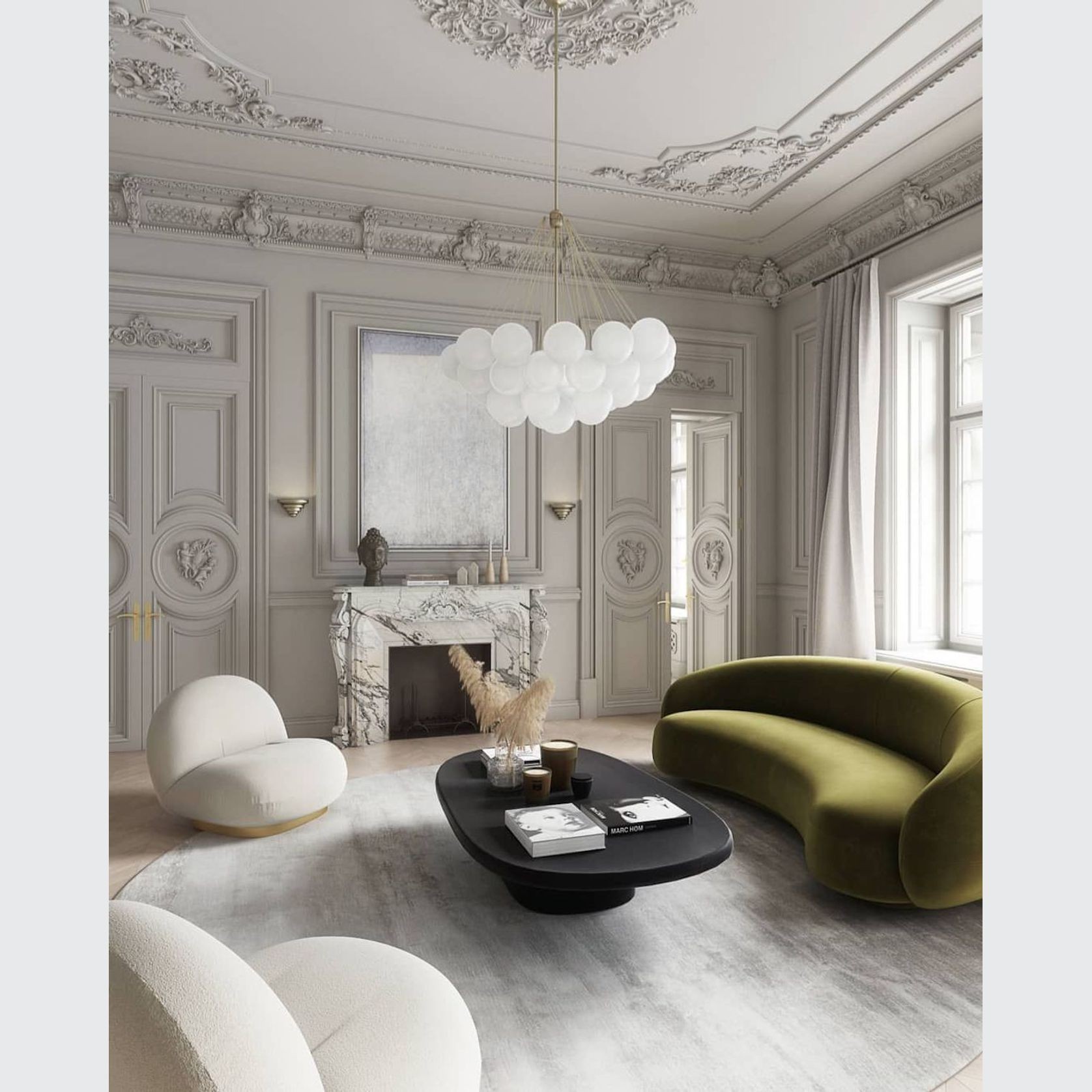 Luxury Occasional Boucle Accent Swivel Chair - Paris gallery detail image