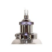 Lucy Glass Pendant Light - Chrome gallery detail image