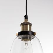 Lucy Glass Pendant Light - Brass gallery detail image