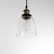 Lucy Glass Pendant Light - Brass gallery detail image