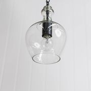 Valentine Glass Pendant Light - Matt Black gallery detail image