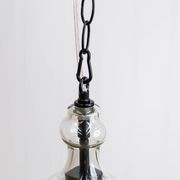 Valentine Glass Pendant Light - Matt Black gallery detail image