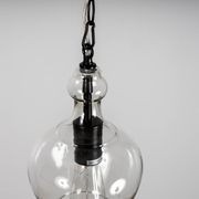 Valentine Glass Pendant Light - Matt Black gallery detail image