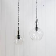 Valentine Glass Pendant Light - Matt Black gallery detail image