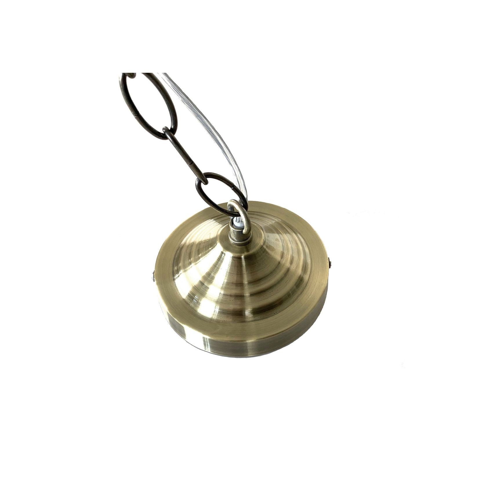 Valentine Glass Pendant Light - Antique Brass gallery detail image