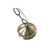 Valentine Glass Pendant Light - Antique Brass gallery detail image