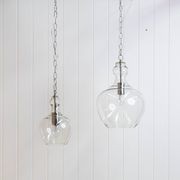 Valentine Glass Pendant Light - Chrome gallery detail image