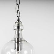 Valentine Glass Pendant Light - Chrome gallery detail image