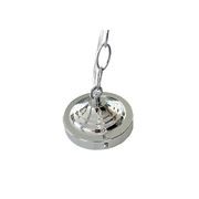 Valentine Glass Pendant Light - Chrome gallery detail image