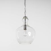 Valentine Glass Pendant Light - Chrome gallery detail image