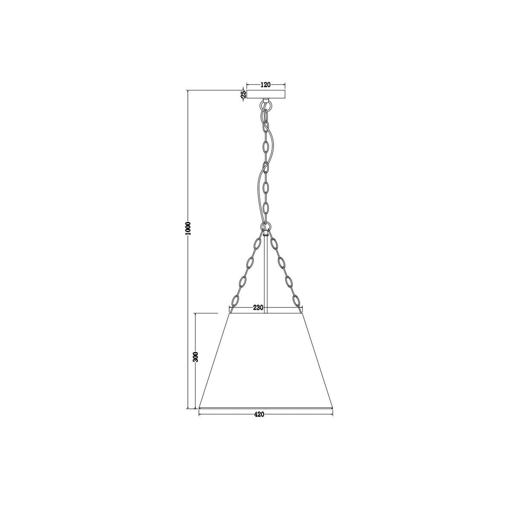 Chloe Pendant Light with Gold Hardware - White gallery detail image