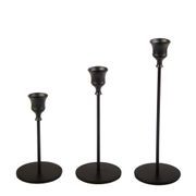 3pc Candlestick Set - Black gallery detail image