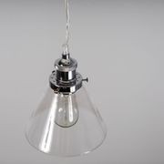 Sophie Glass Pendant Light - Chrome gallery detail image