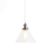 Sophie Glass Pendant Light - Chrome gallery detail image