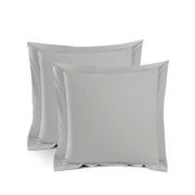 Silky Soft Bamboo European Pillowcase Set - Silver gallery detail image