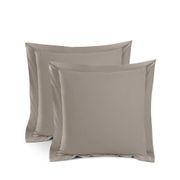 Silky Soft Bamboo European Pillowcase Set - Latte gallery detail image