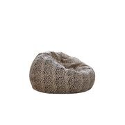 Pierre Fur Bean Bag - Leopard Print gallery detail image