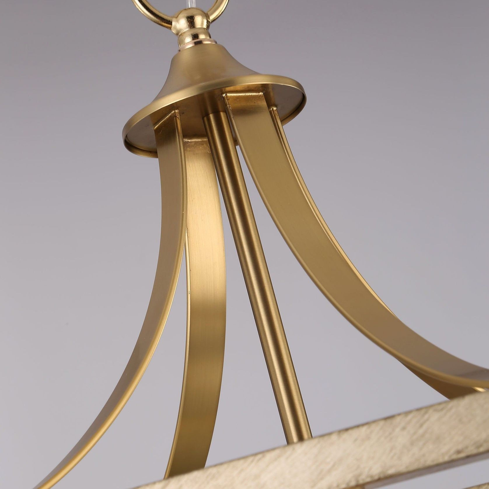 Hampton Style Lantern Pendant Light - Langham - Gold gallery detail image