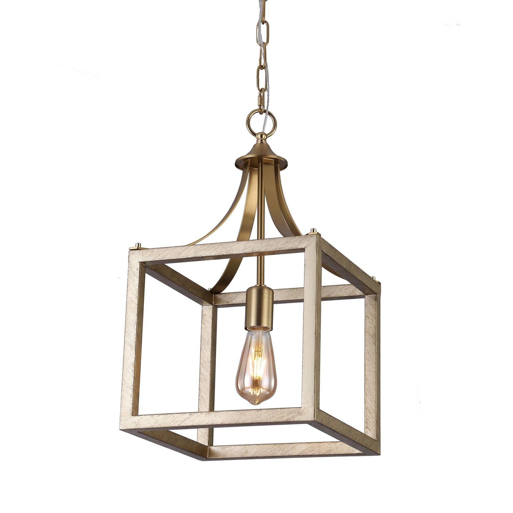Hampton Style Lantern Pendant Light - Langham - Gold gallery detail image