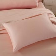 Silky Soft Bamboo Sheet Set - Soft Coral Pink gallery detail image