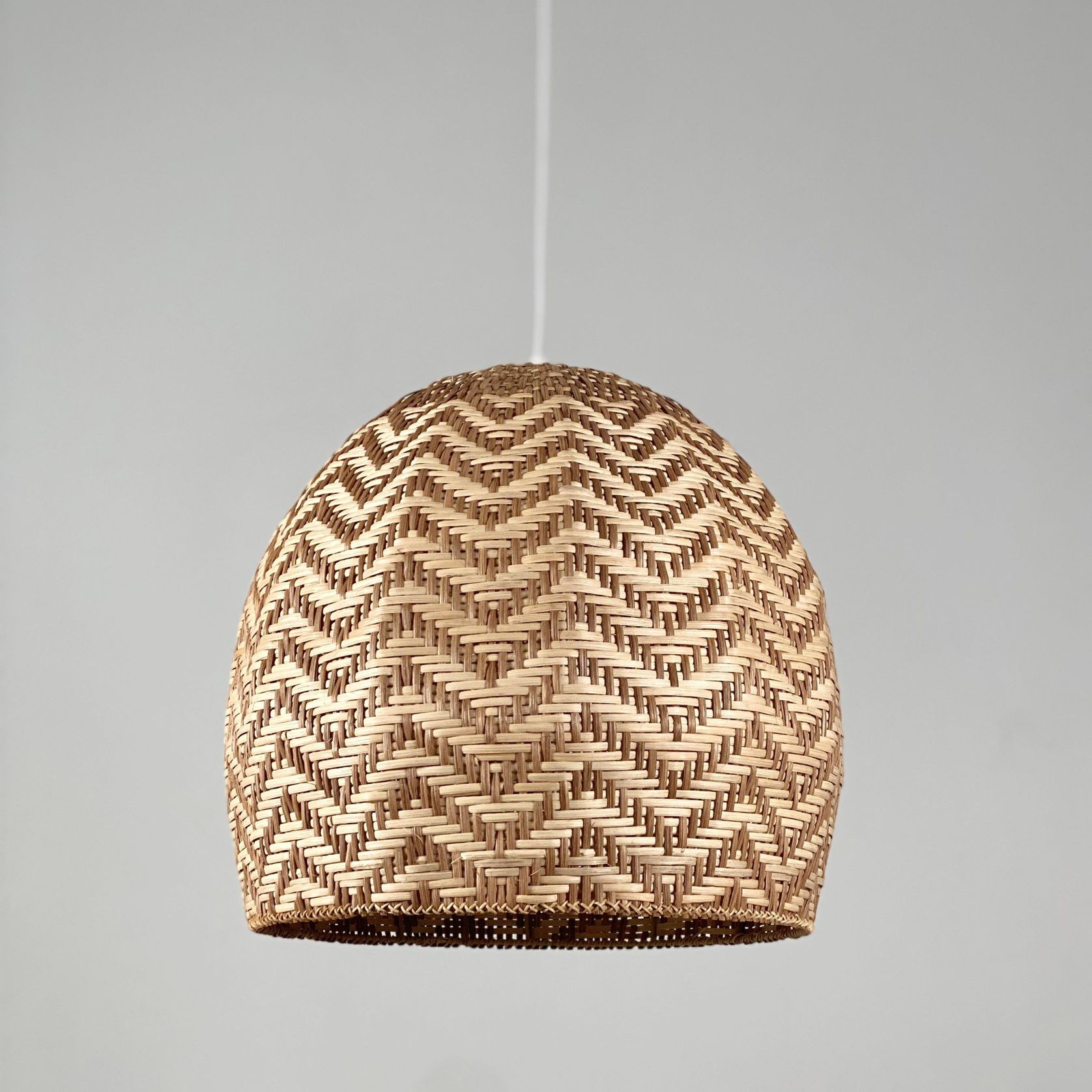 Rattan Cane Pendant Light - Sunset - 2 Sizes gallery detail image