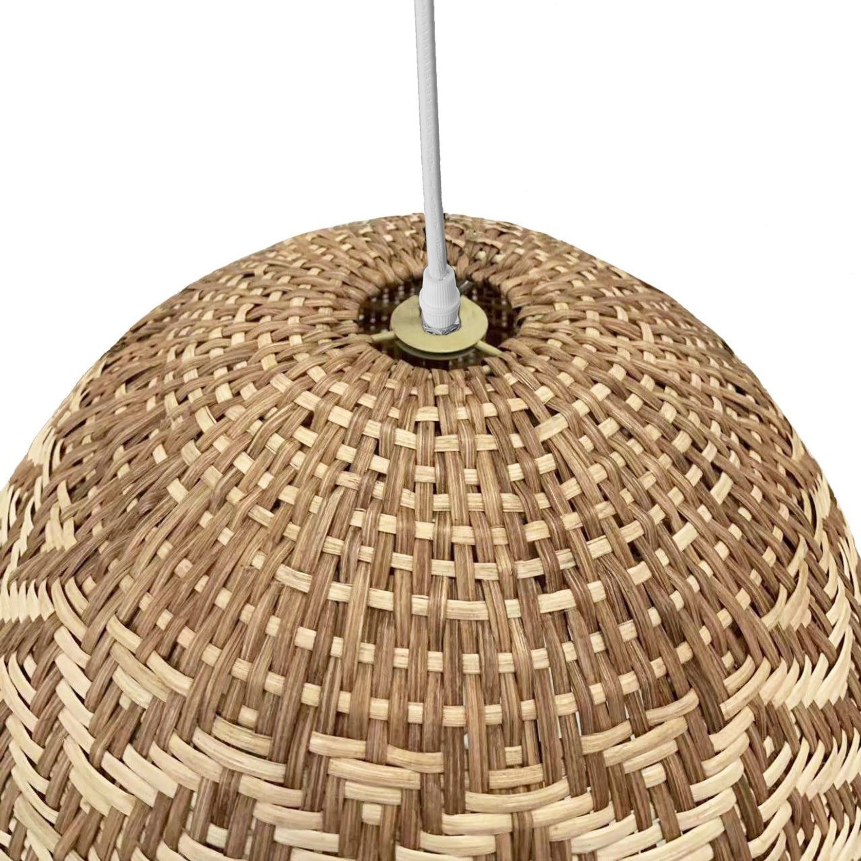 Rattan Cane Pendant Light - Sunset - 2 Sizes gallery detail image