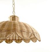 Alice Scallop Rattan Pendant Light gallery detail image