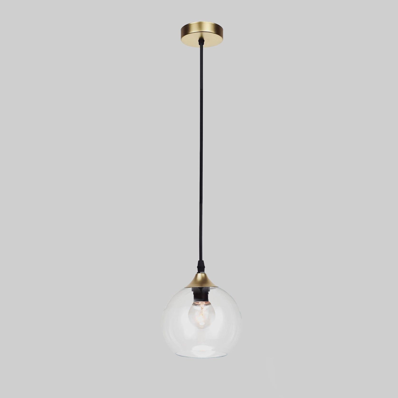 Frankie | Glass Pendant Light - Gold gallery detail image