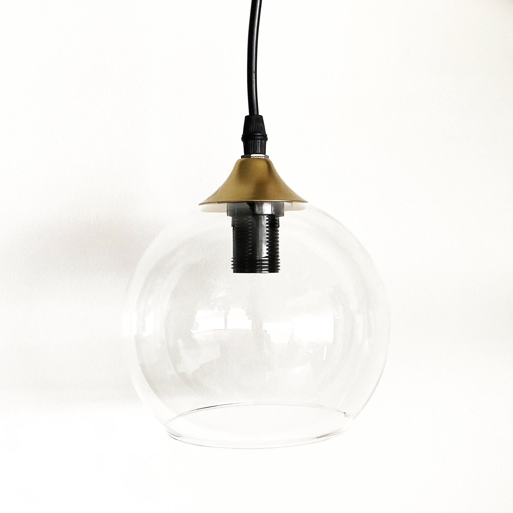 Frankie | Glass Pendant Light - Gold gallery detail image