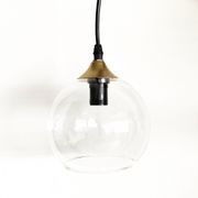 Frankie | Glass Pendant Light - Gold gallery detail image