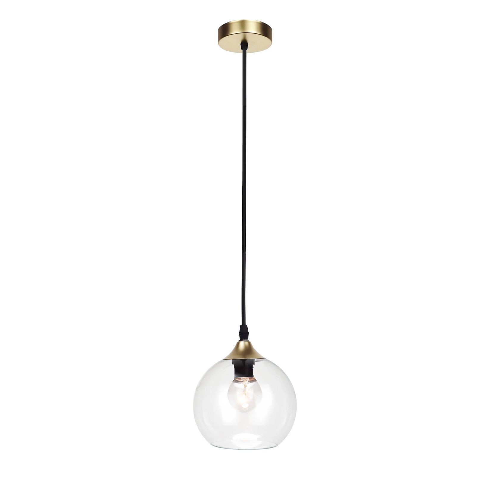 Frankie | Glass Pendant Light - Gold gallery detail image