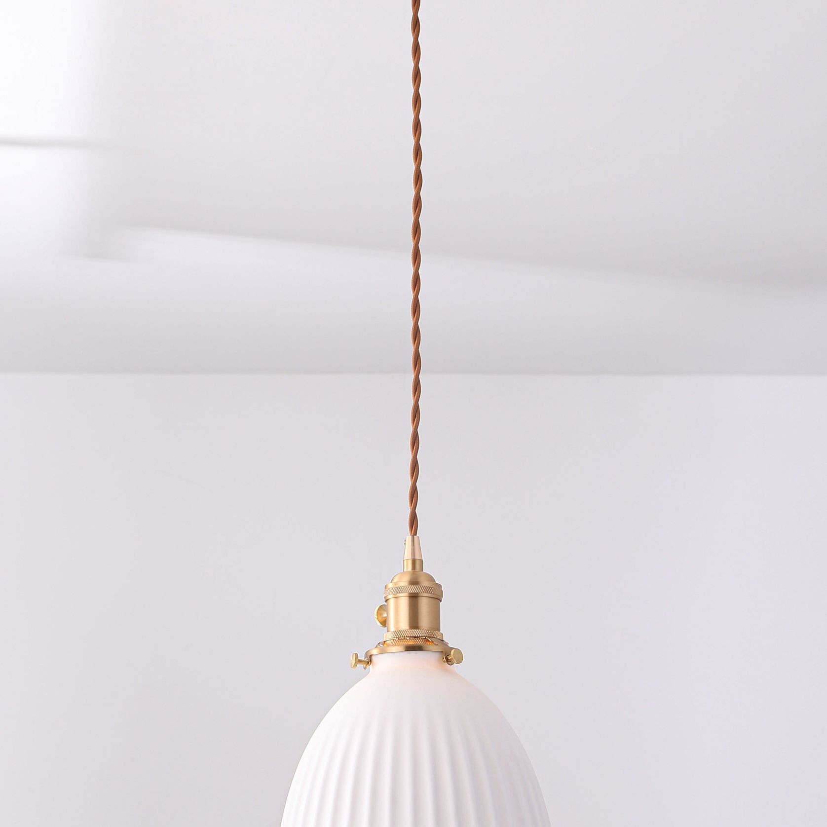 Margot | Ceramic Pleated Pendant Light gallery detail image