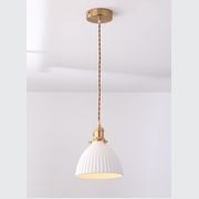 Margot | Ceramic Pleated Pendant Light gallery detail image