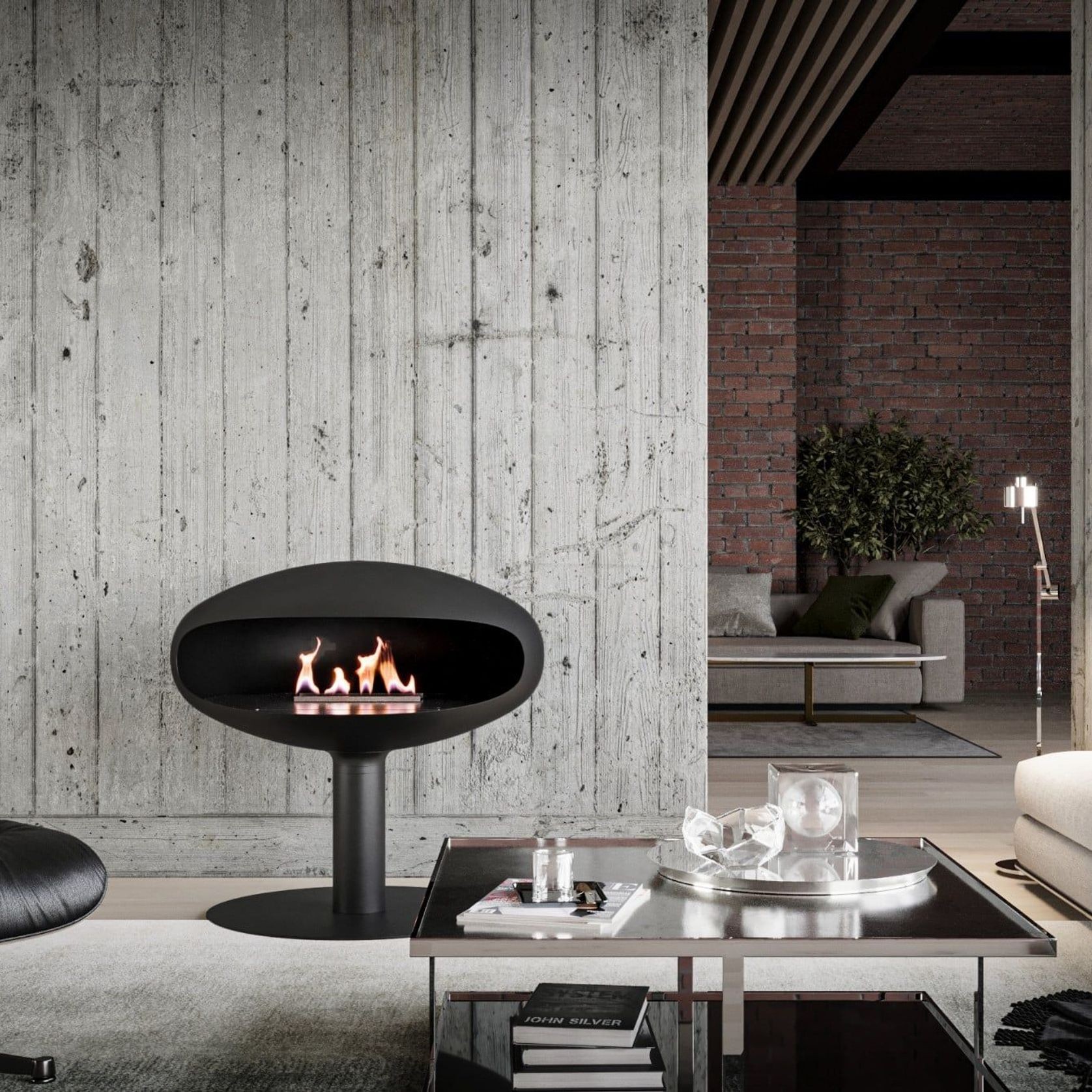 Iconic 900 Suspended Fire gallery detail image