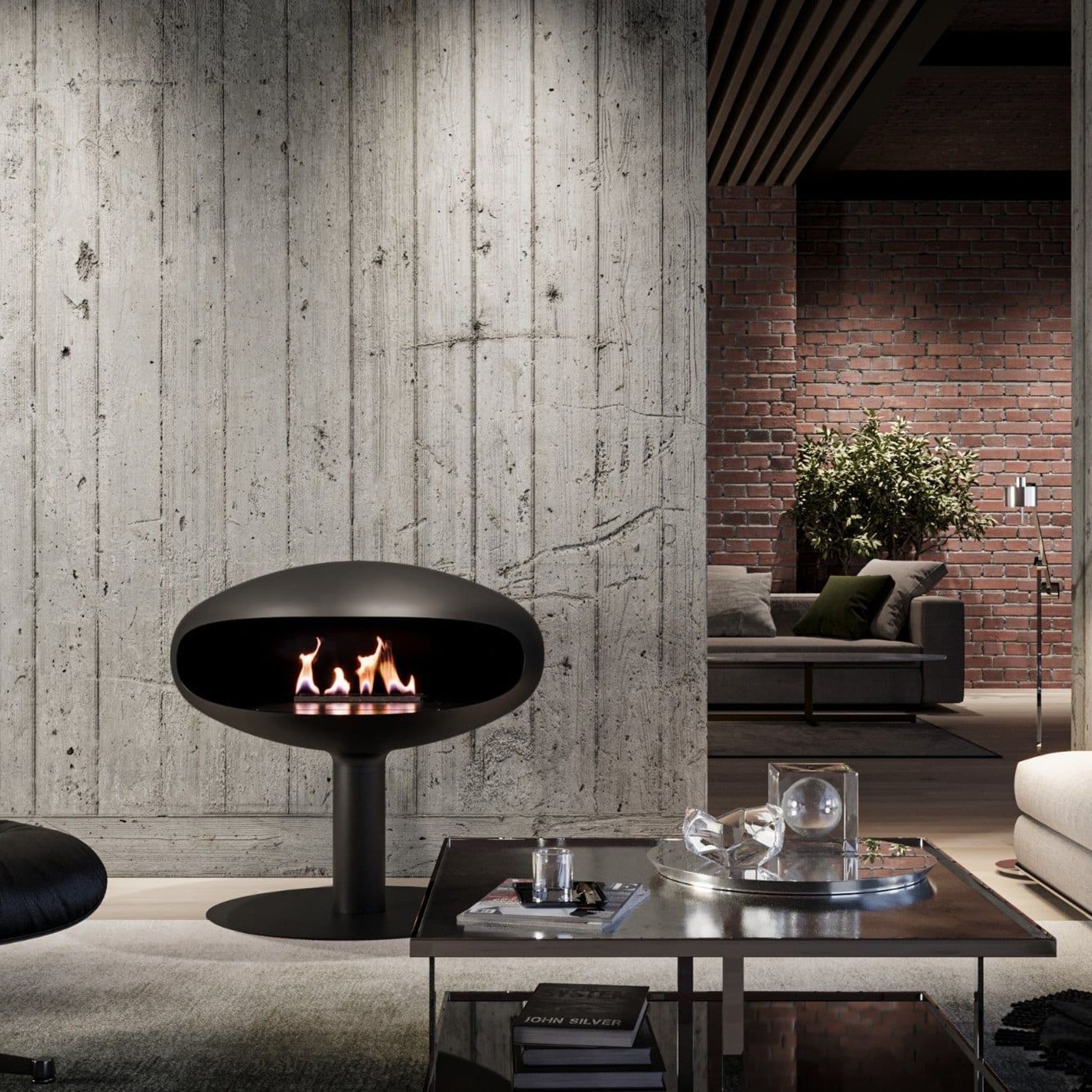 Iconic 900 Suspended Fire gallery detail image