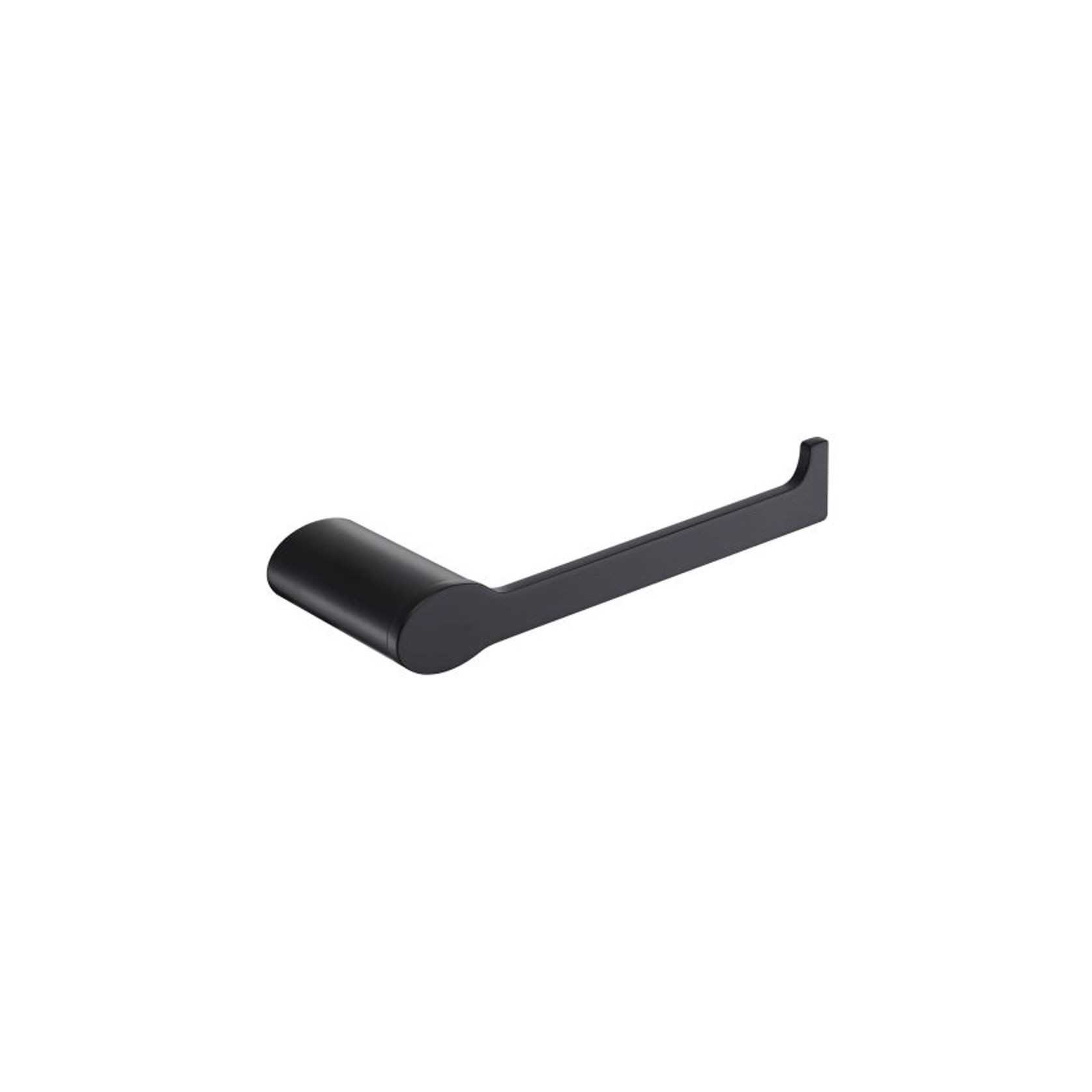 Stream Line Oval Rose Toilet Roll Holder Matt Black gallery detail image