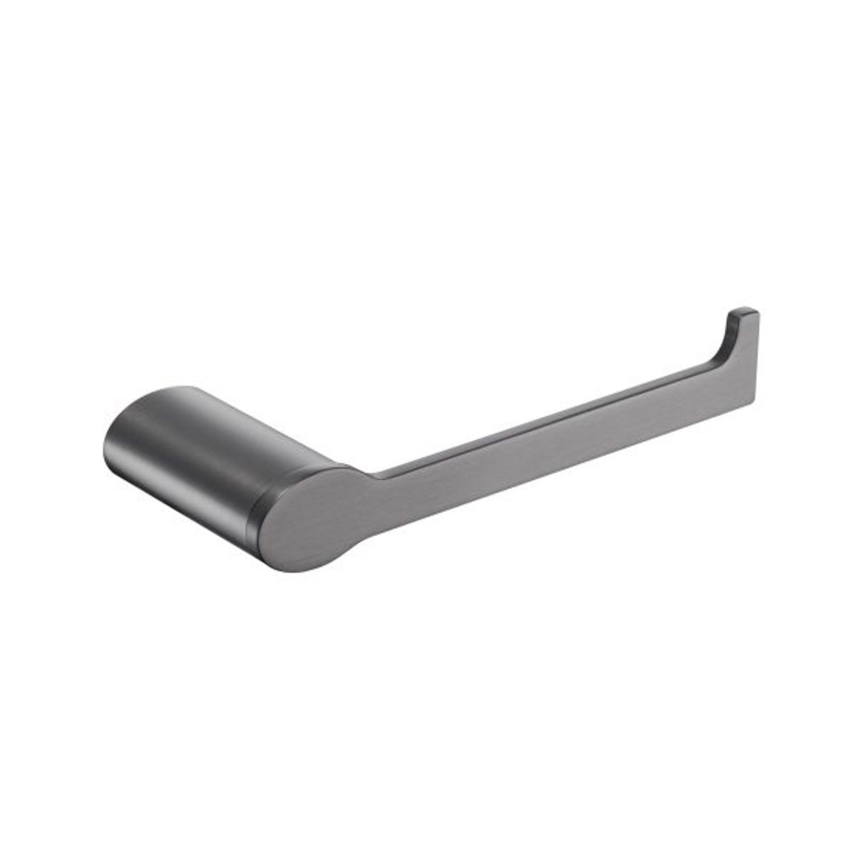 Stream Line Oval Rose Toilet Roll Holder Gun Metal gallery detail image