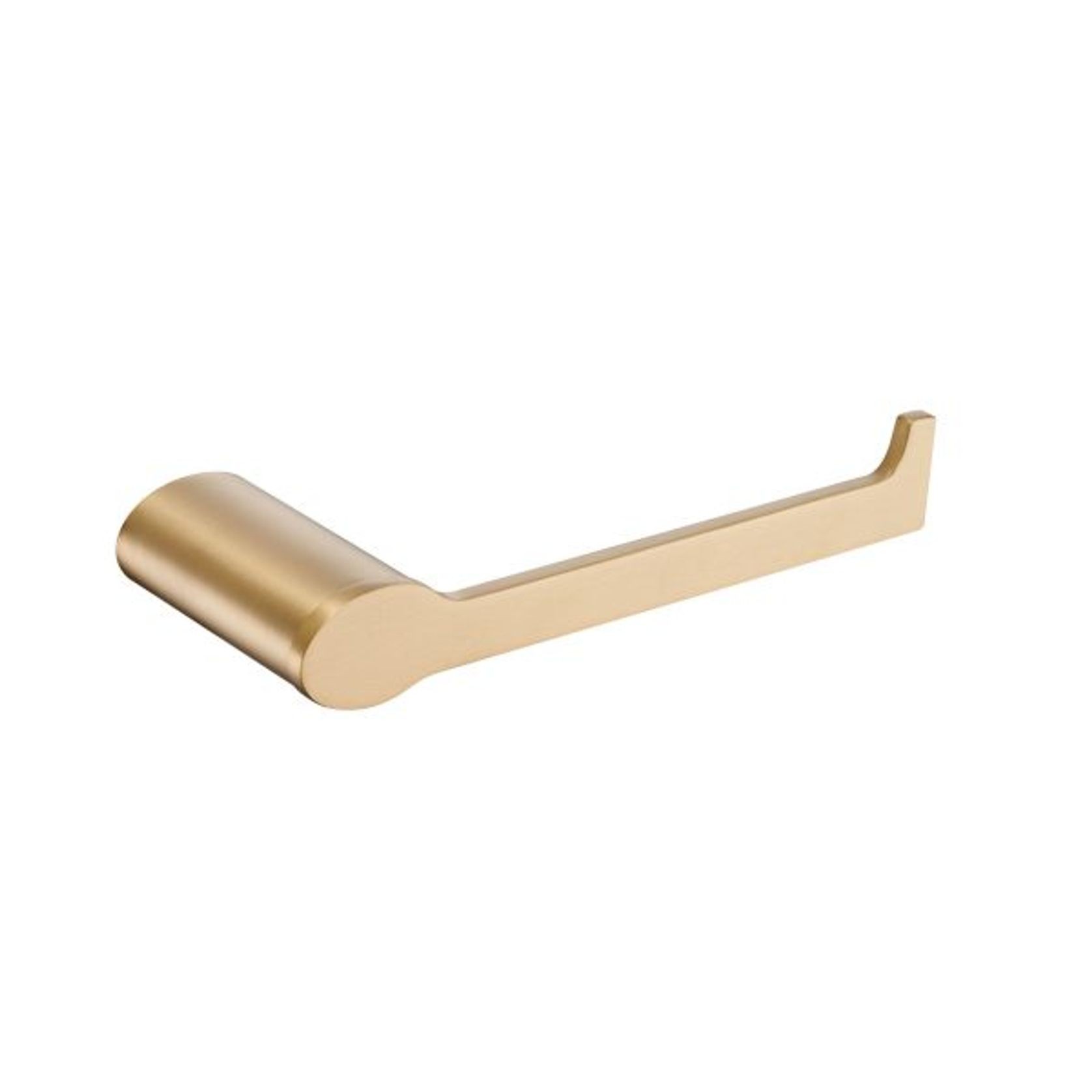 Stream Line Oval Rose Toilet Roll Holder Satin Brass gallery detail image