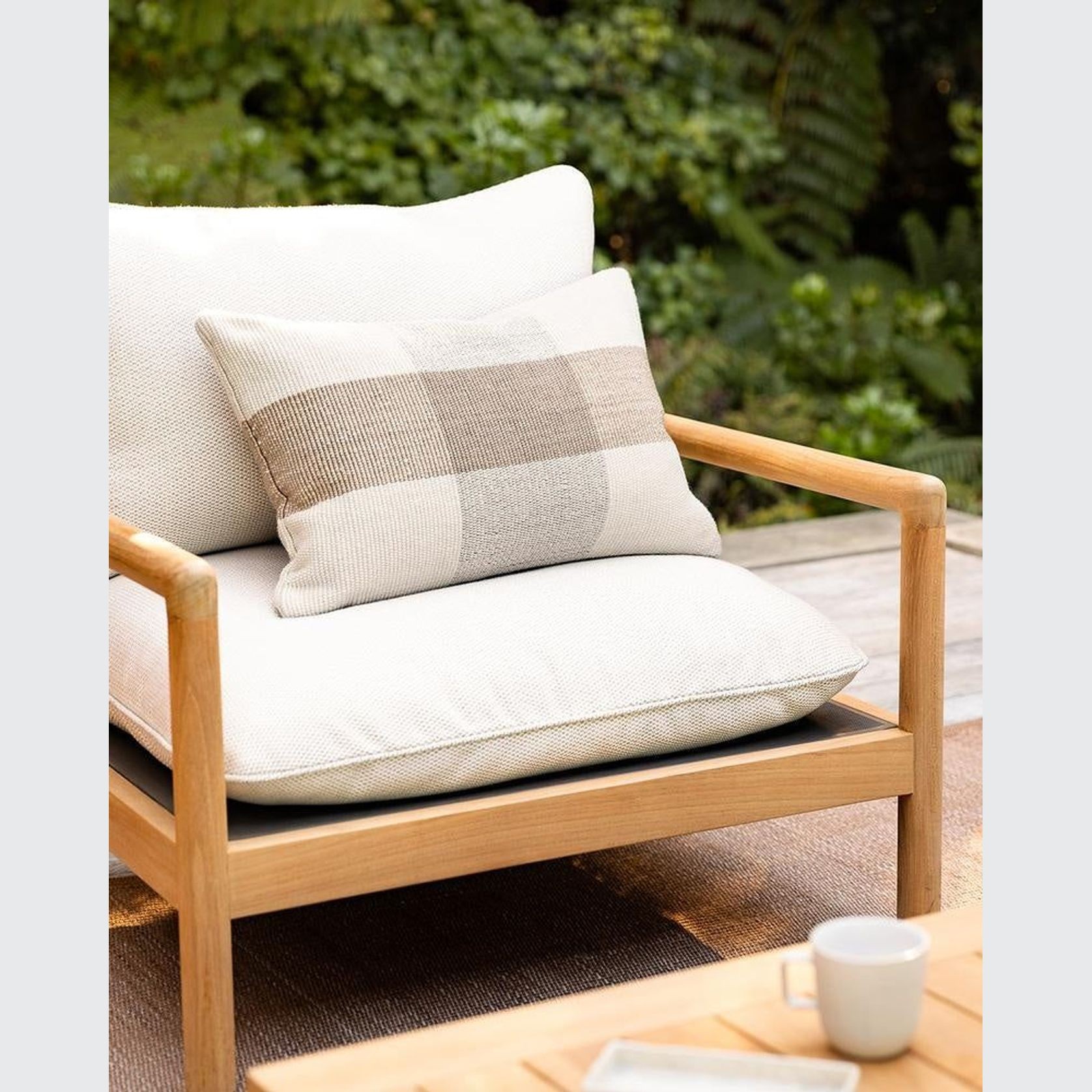 Baya Kinley In & Outdoor Cushion - Almond gallery detail image