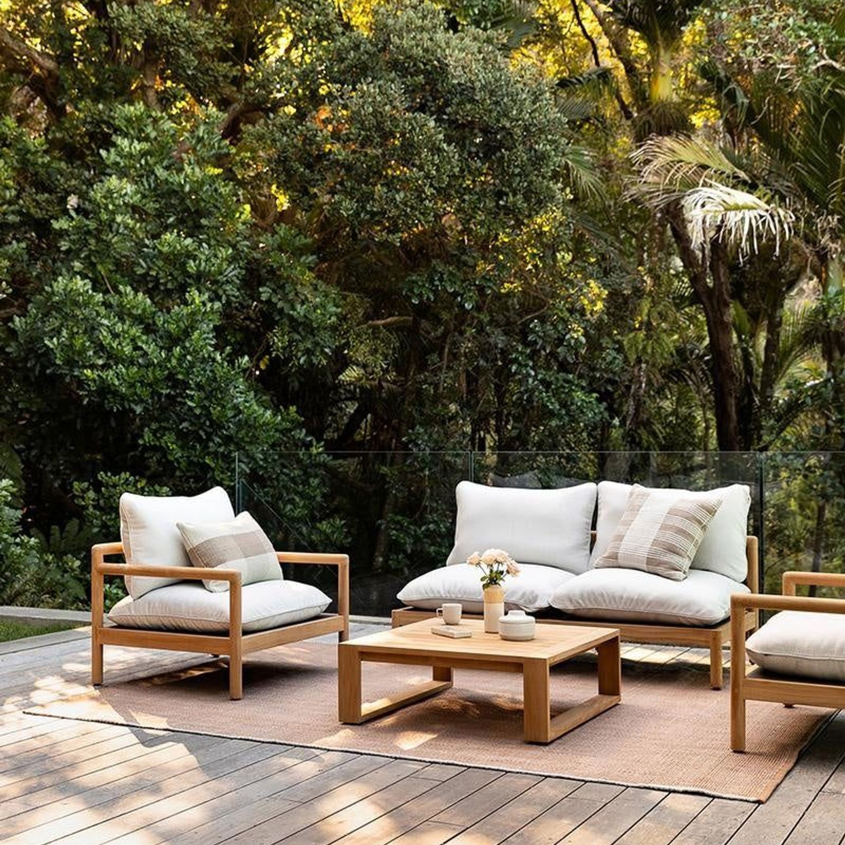 Baya Kinley In & Outdoor Cushion - Almond gallery detail image