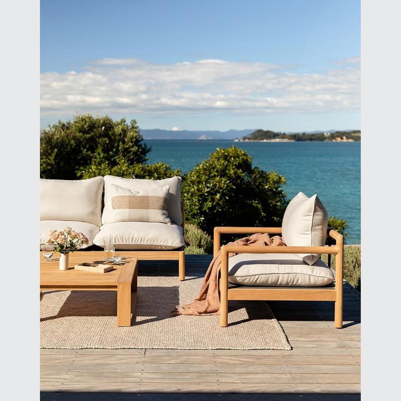 Baya Kinley In & Outdoor Cushion - Almond gallery detail image