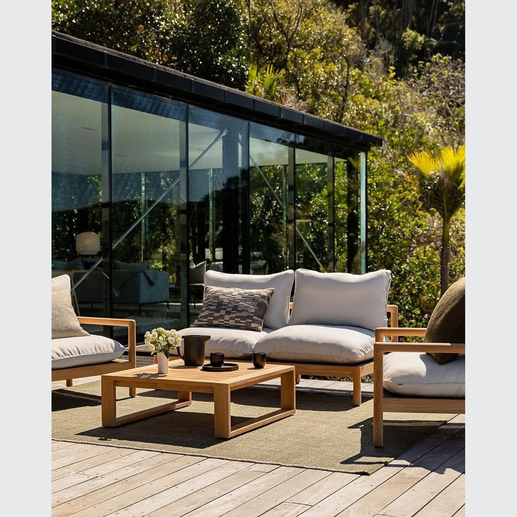 Baya Scout In & Outdoor Cushion - Mangrove gallery detail image