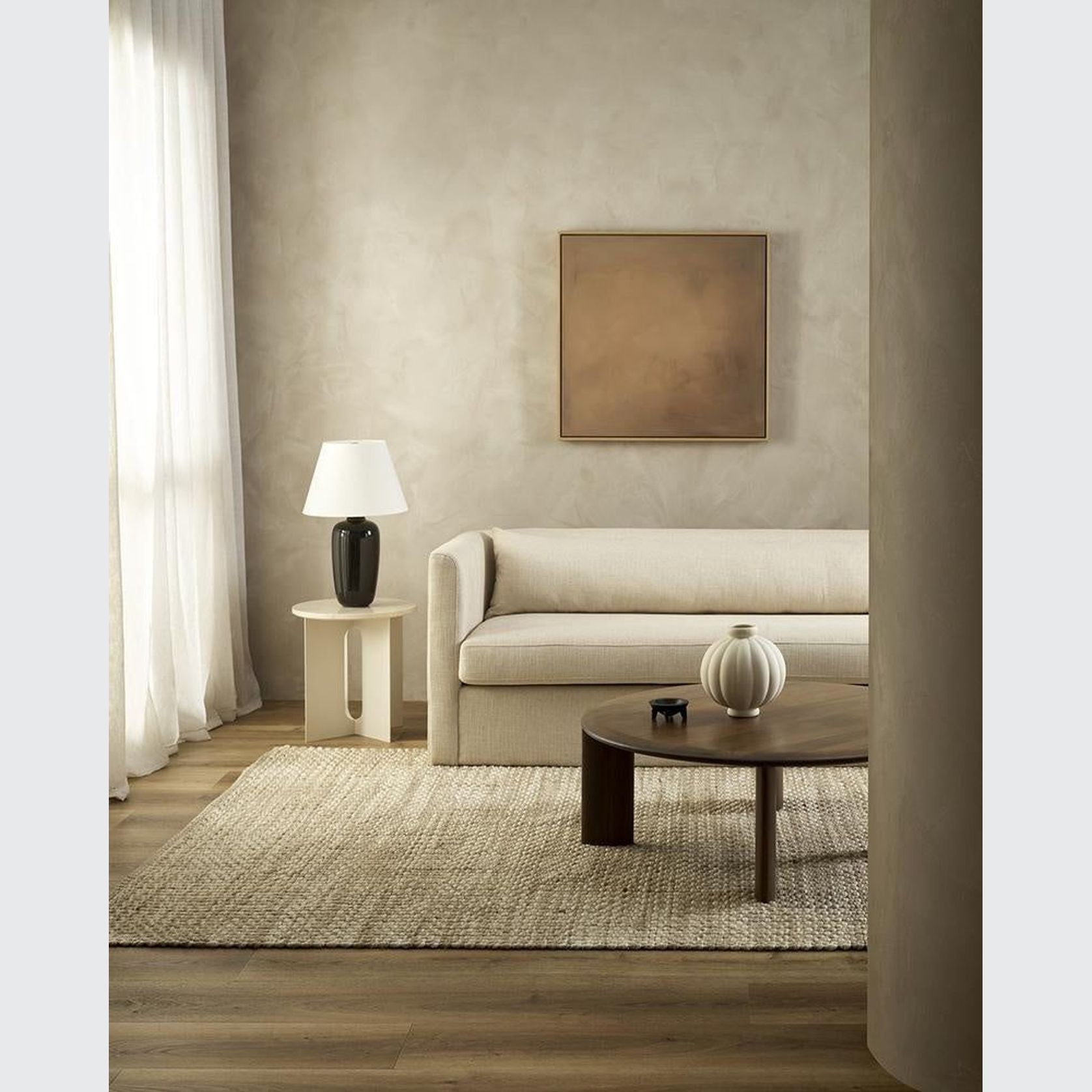 Baya Pelorus Floor Rug - Sand | Indoor or Outdoor gallery detail image