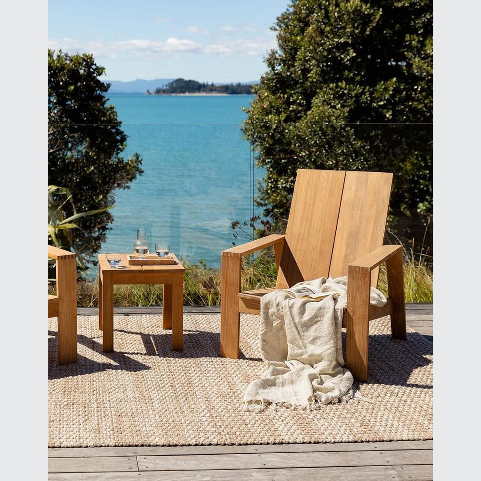 Baya Pelorus Floor Rug - Sand | Indoor or Outdoor gallery detail image