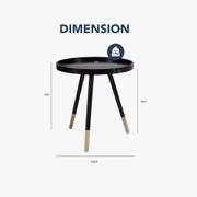 INNIS Side Table - Black gallery detail image