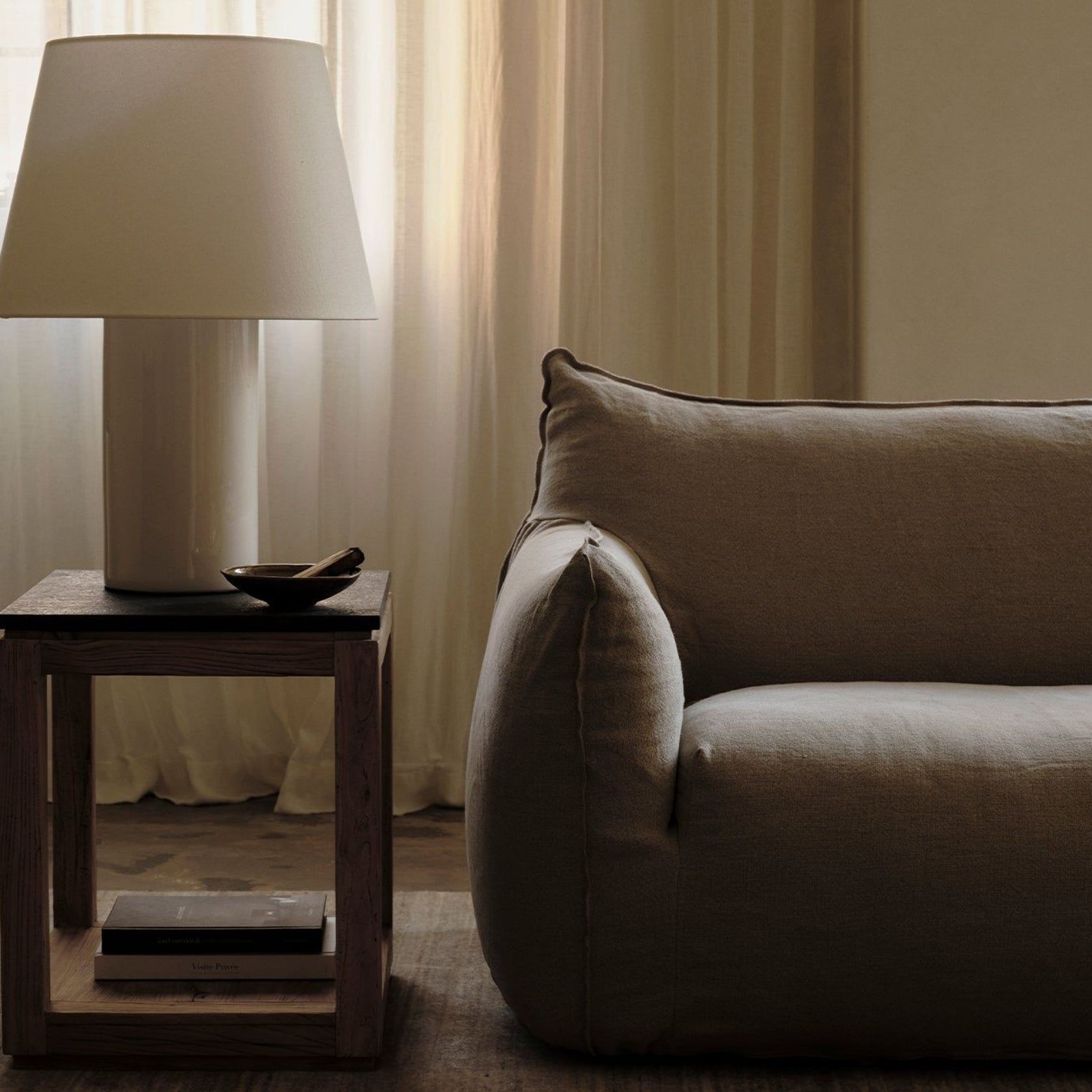 Jean De White Lamp - Small gallery detail image