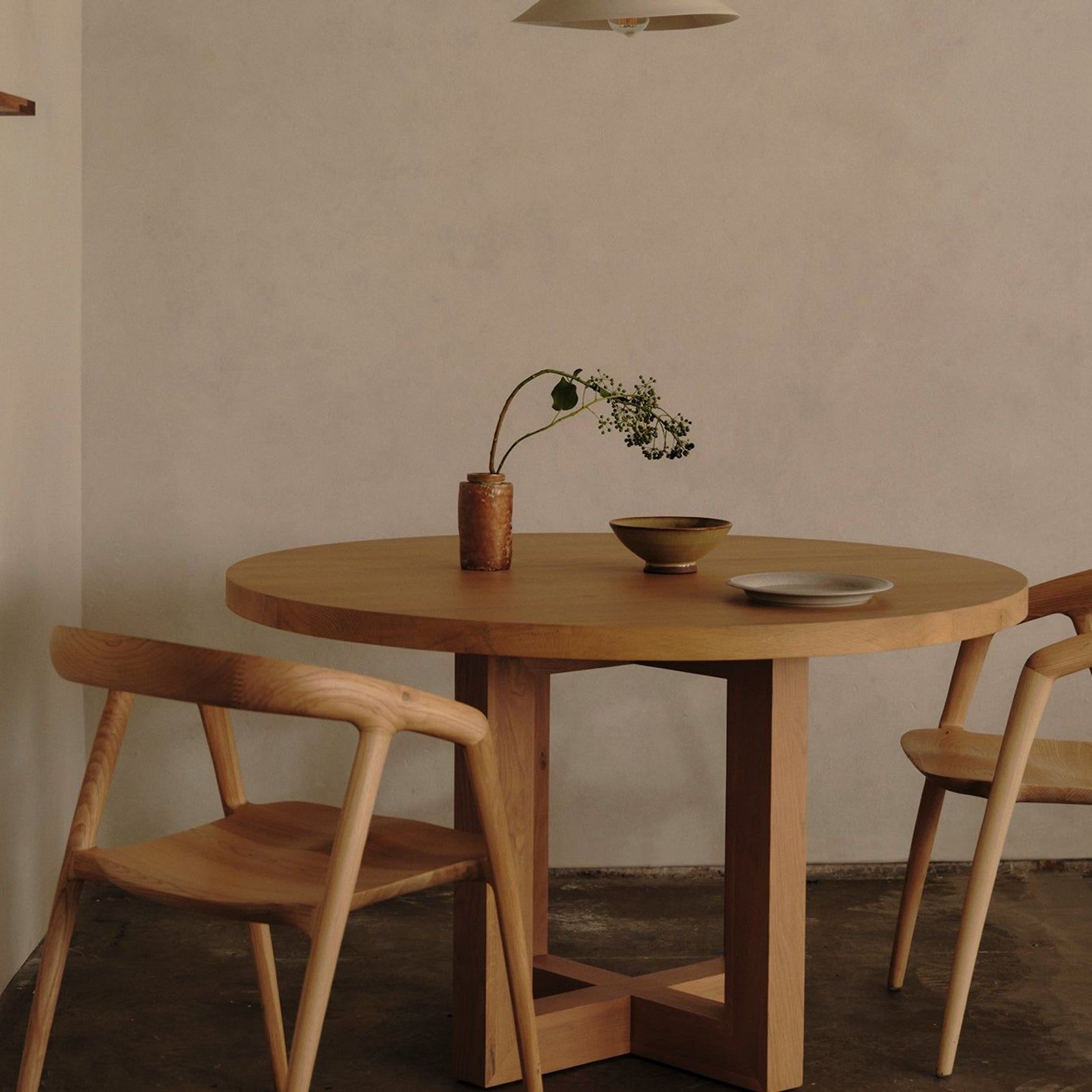 Solid Oak Global Round Dining Table gallery detail image