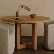 Solid Oak Global Round Dining Table gallery detail image