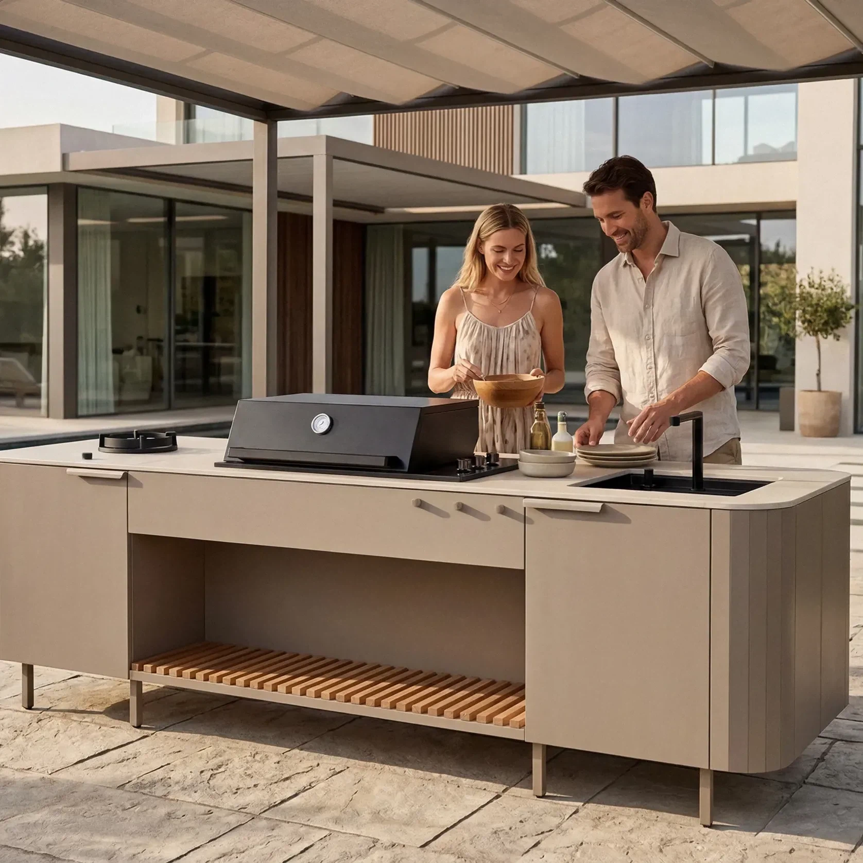 Isla Outdoor Kitchen Island gallery detail image