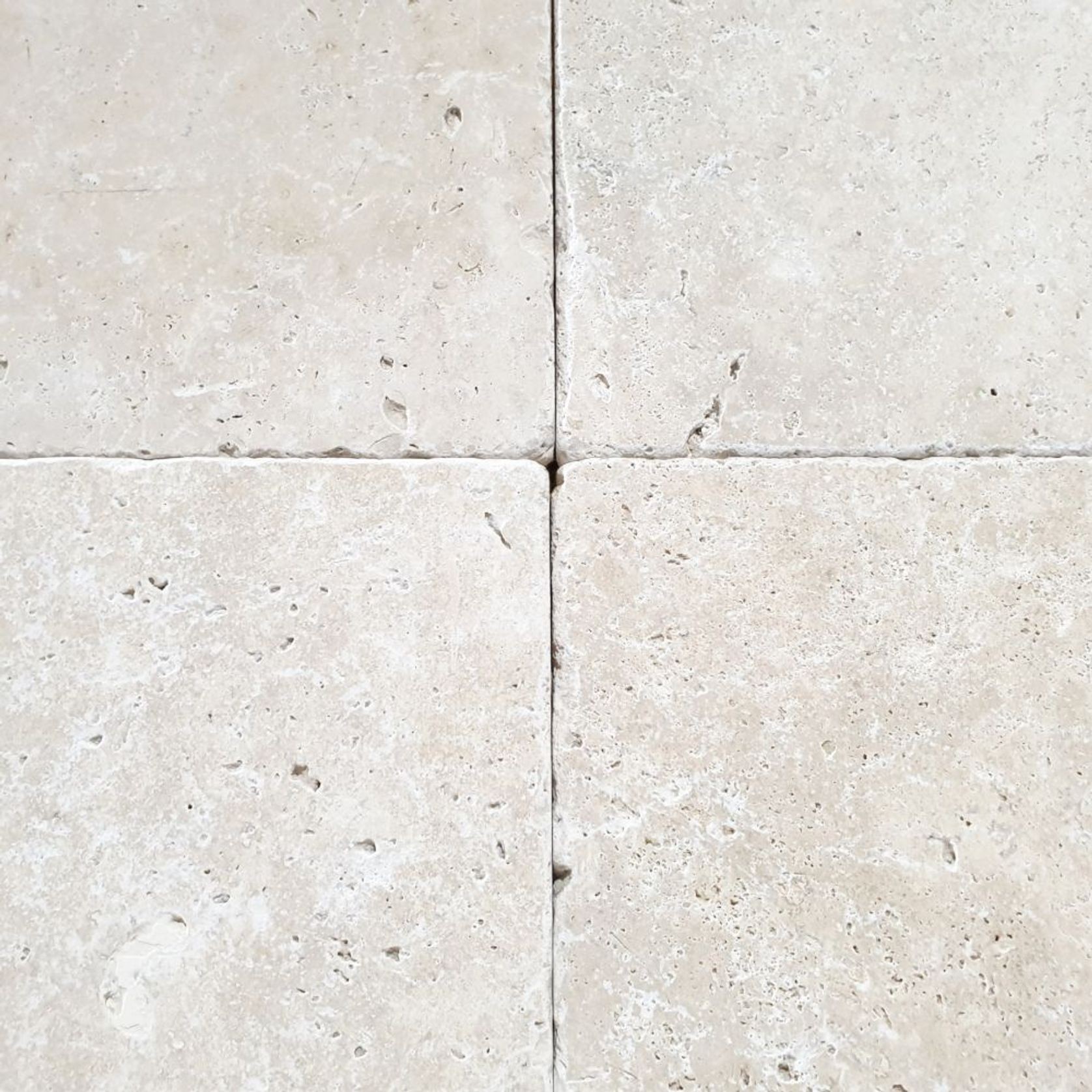 30mm Ivory Travertine Pavers - Tumbled & Unfilled gallery detail image